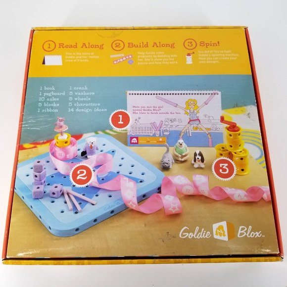 Goldie Blox Spinning Machine Design Maker STEM Learning Education 6+ Years Girl - Picture 3 of 13